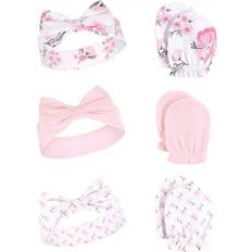 Spandex Headbands Children's Clothing Hudson Headband and Scratch Mitten Set - Pink Floral (10158537)