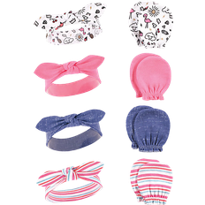 Babies Headbands Hudson Cotton Headband and Scratch Mitten Set - Doodle (10117551)