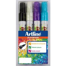 Artline Kynät Artline EPG-4 Glassboard Marker Set 4 pcs