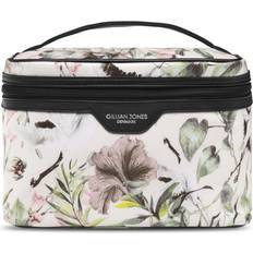 Hvite Sminkevesker Gillian Jones Urban Travel Cosmetic Bag - Flowers