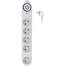 Solight surge protection, 150J, 5 sockets, 1.5 m, white