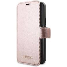 Guess Custodia per Libri Iridescente iPhone 12 Pink