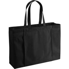 Black Fabric Tote Bags Westford Mill EarthAware Yoga Organic Tote Bag (One Size) (Black)