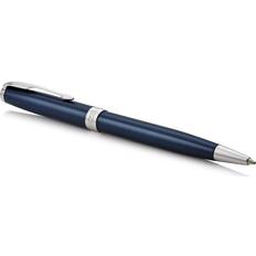 Svarte Kulepenner Parker Sonnet Blue Lacquer Chrome Trim Ball Pen