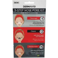 Ej djurtestade Pormaskklämmare Derma V10 3 Step Nose Pore Kit 1 st