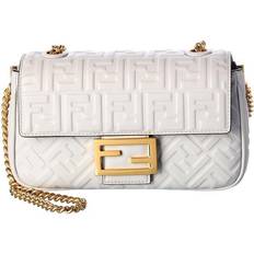 Fendi Taschen Fendi Baguette Midi FF Leather Shoulder Bag