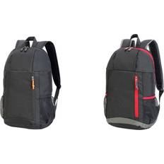 Bags Shugon York Backpack/Rucksack Bag (Pack of 2) (One Size) (Black)