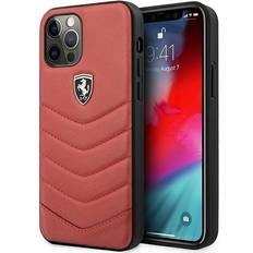 Iphone 12 red Ferrari iPhone 12 12 Pro Leather Red Off Track Quilted