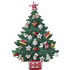 Nordic Tree Advent Calendar Felt Applique Kit