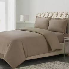 Azores Home Solid Duvet Cover Brown (279.4x243.84cm)
