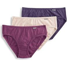 Jockey Elance Hipster Panty Set 3-pack - Oatmeal Heather/Boysenberry Heather/Perfect Purple Heather