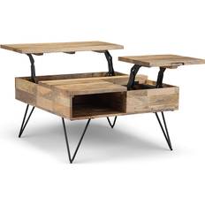 Quadratic - Wood Coffee Tables Simpli Home Hunter Lift Top Coffee Table 32.1x32.1"