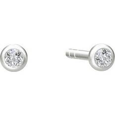 Julie Sandlau Finesse Earstuds - Silver/Transparent
