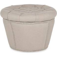 Beige Poufs Safavieh Vanessa Pouffe 38.1cm