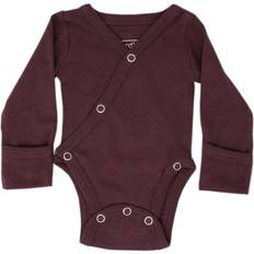 L'ovedbaby Organic Kimono Bodysuit - Eggplant (OR339e)