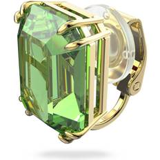 Swarovski Millenia Clip Octagon Cut Earring - Gold/Green