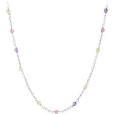 Ametyster Smykker Pernille Corydon Rainbow Necklace - Gold/Tourmaline/Peridot/Aquamarine/Amethyst/Calcite