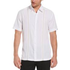 Cubavera Pick Stitch Panel Shirt - Bright White