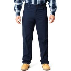 Pants Smith Stretch Fleece-Lined Canvas 5-Pocket Pants - Navy/Dark Blue