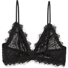 Anine Bing Lace with Trim Bra - Black