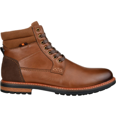 Faux Leather - Men Ankle Boots Vance Co. Reeves - Brown