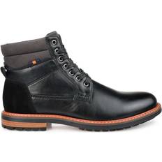 Faux Leather - Men Ankle Boots Vance Co. Reeves - Black