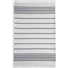 Stripes Towels Linum Home Textiles Herringbone Fouta Bath Towel Gray (175.26x96.52)