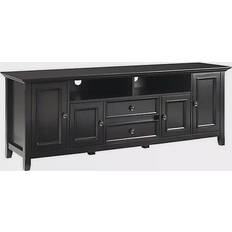 Black TV Benches Simpli Home Amherst TV Bench 72x26"