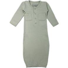 Green Nightgowns Children's Clothing L'ovedbaby Organic Gown - Seafoam (OR442sf)