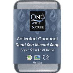 One With Nature Dead Sea Minerals Soap Activated Charcoal 200g