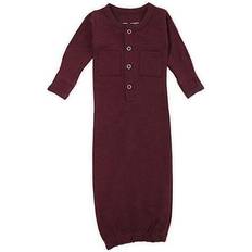 Purple Nightgowns Children's Clothing L'ovedbaby Organic Gown - Eggplant (OR442e)