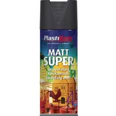 Plasti-Kote Farver Plasti-Kote Borup Super Spray Paint Black Matt