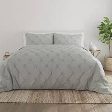 Home Collection Pinch Pleat 3-pack Duvet Cover Gray (284.48x248.92cm)