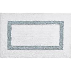 Cotton Bath Mats Better trends Hotel Collection Bath Rug 2 pcs Blue, White 43.18x60.96cm