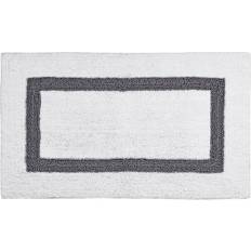 Stripes Bath Mats Better trends Hotel Collection Bath Rug 2 pcs White, Gray 17x24"