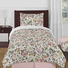 Sweet Jojo Designs Vintage Floral Bedspread Green, Pink (218.44x157.48cm)