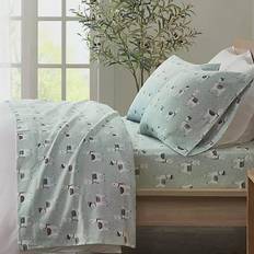 Textiles Sleep Philosophy Seafoam Llama Bed Sheet Multicolor (259.08x167.64)