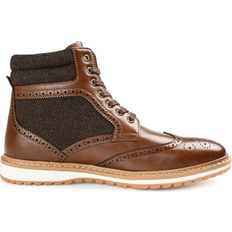 Faux Leather - Men Ankle Boots Vance Co. Harlan - Brown