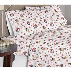 Pointehaven Flannel Bed Sheet Black, White (264.16x177.8cm)
