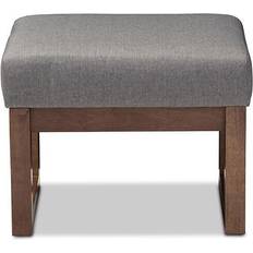 Gray Stools Baxton Studio Yashiya Seating Stool 16.4"