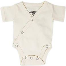 L'ovedbaby Organic Short-Sleeve Kimono Bodysuit - Beige (OR338b)