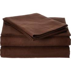 Pointehaven 175 GSM Bed Sheet Brown (264.16x177.8cm)
