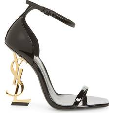 Ysl shoes Saint Laurent Opyum YSL - Black Patent/Gold