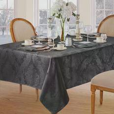 Polyester Cloths & Tissues Elrene Home Fashions Barcelona Jacquard Tablecloth Gray (213.36x152.4)