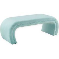 Blue Settee Benches TOV Furniture Kenya Settee Bench 49.3x19.7"