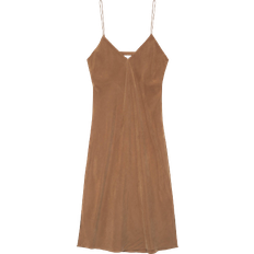 Knee Length Dresses - Slim Anine Bing Bay Dress - Camel