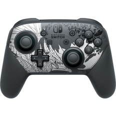 Nintendo switch monster hunter Nintendo Switch Pro Controller - Monster Hunter Rise: Sunbreak Edition Sort/Hvid