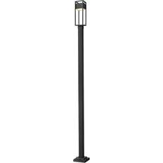 Black Pole Lighting Z-Lite Barwick Lamp Post 113.8"