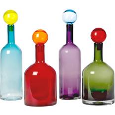 pols potten Bubbles & Bottles, Multi, Set of 4 Water Carafe