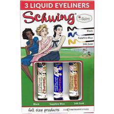 TheBalm Øjne Eyeliner & Mascara Swing Trio Set Liquid Eyeliner Black 1,7 ml Liquid Eyeliner Sapphire Blue 1,7 ml Liquid Eyeliner 14K Gold 1,7 ml 1 Stk